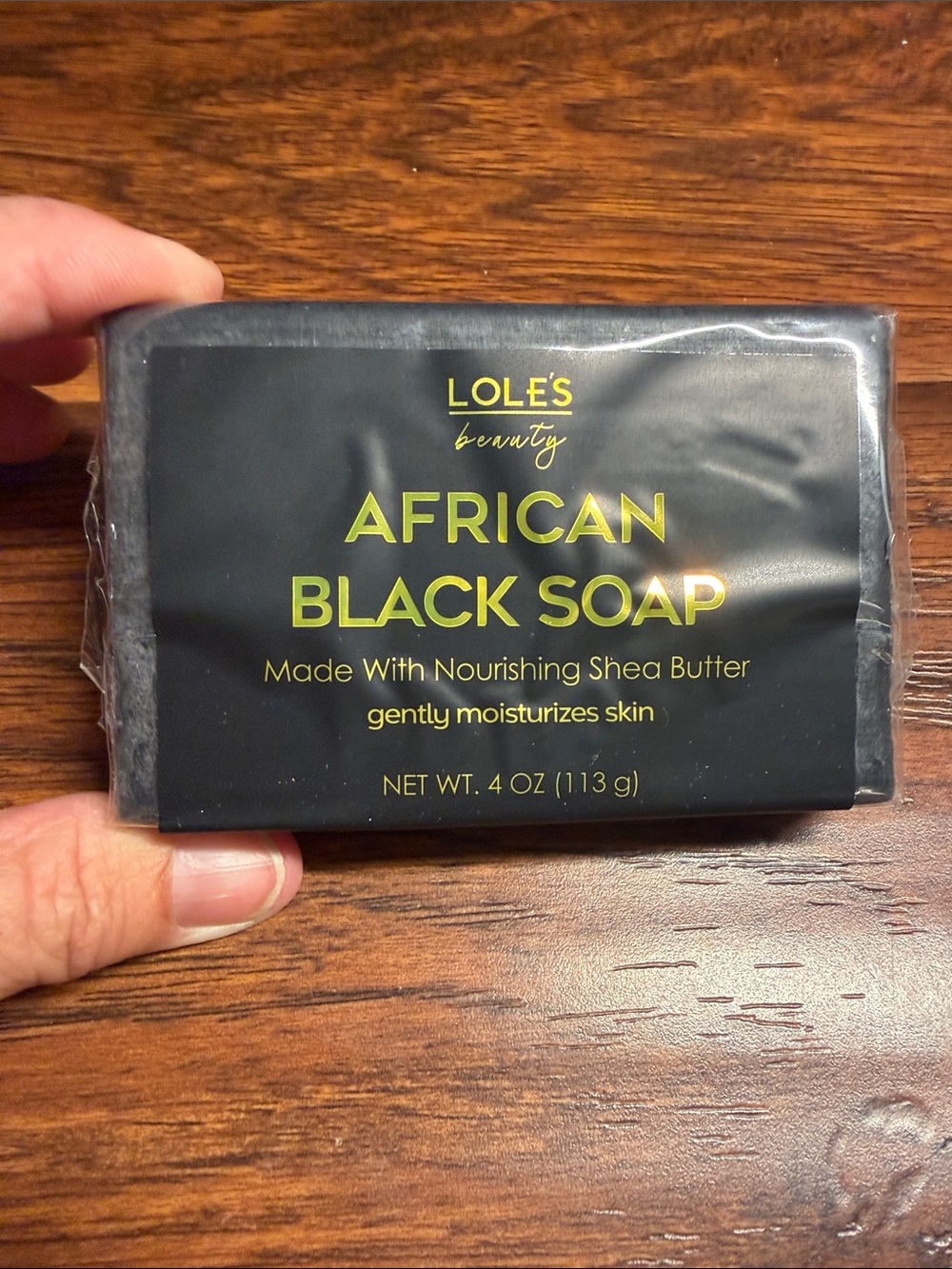 African Black Soap - Nourishing Black Bar. W/ Shea Butter. Full size bar. New